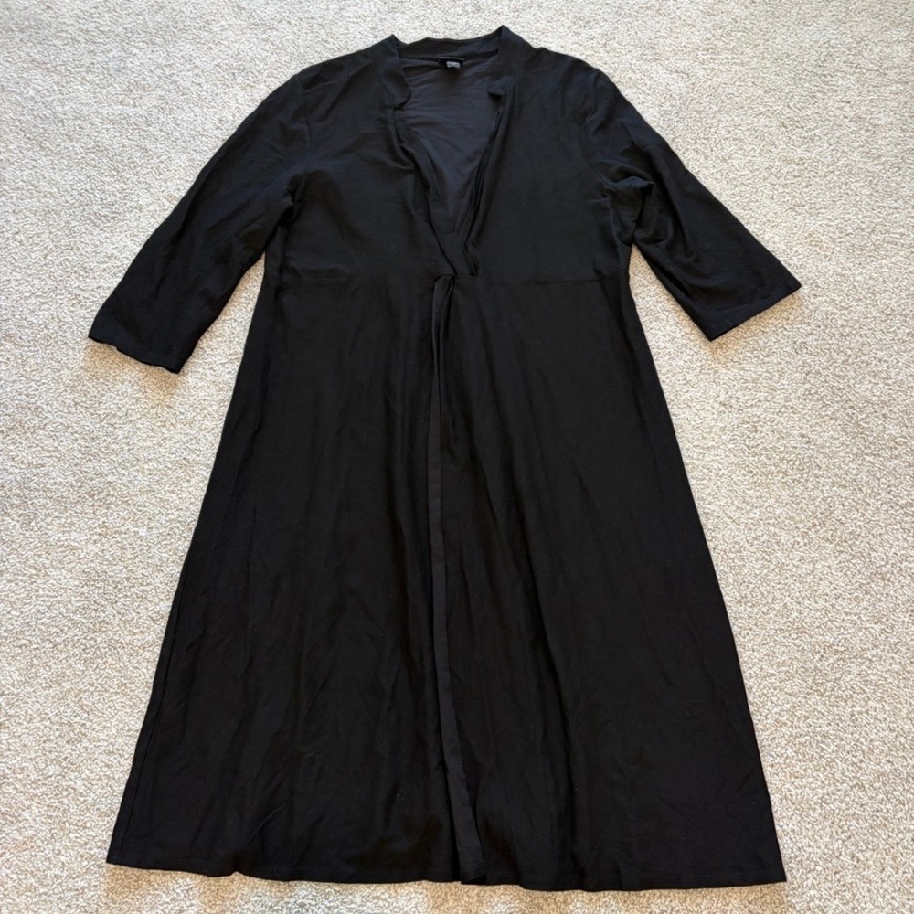 Eileen Fisher Black Midi Dress